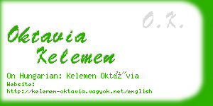 oktavia kelemen business card